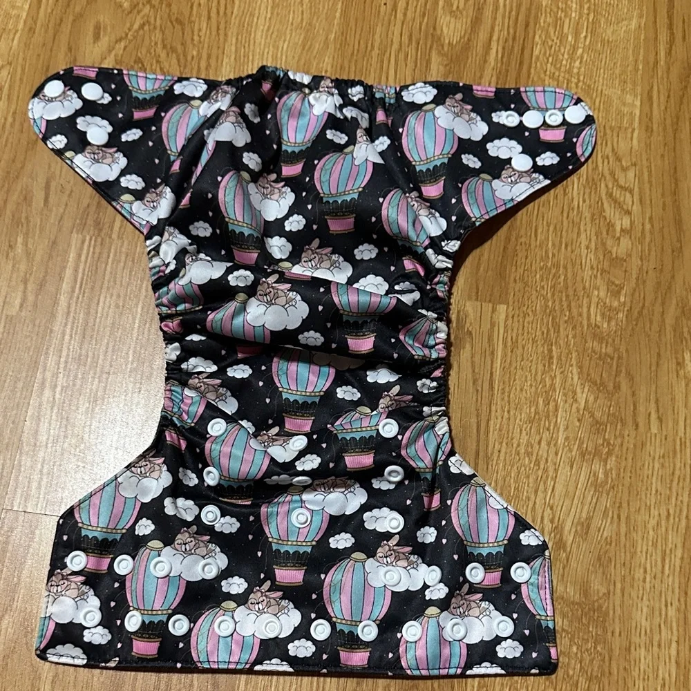 Kids Hot Air Balloon Print Diaper Cover